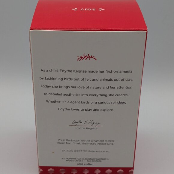 Hallmark Keepsake Hark, The Herald Angels Sing! 2017 Piano Ornament Magic Sound - Picture 9 of 12